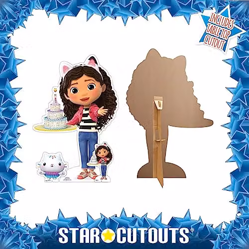 Star Cutouts Gabby's Dollhouse Gabby with Cake Small Cardboard Cut Out, Multicolour – 3