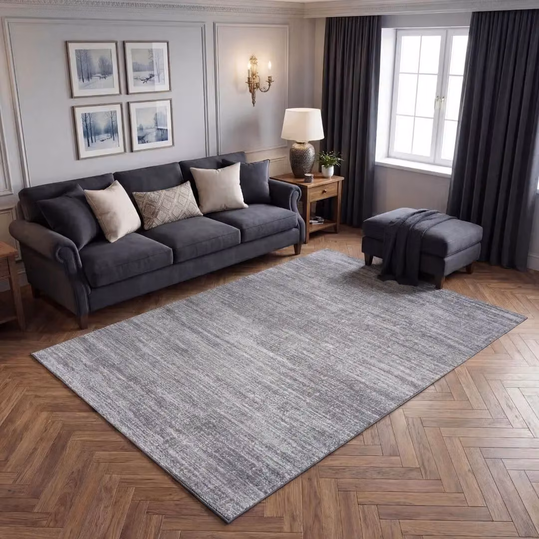 THE RUGS Montana Abstract Design Area Rug in Grey and Beige, W: 160 cm, L: 230 cm – 2