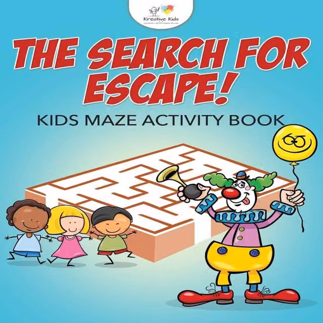 Kreative Kids The Search for Escape Kids Maze Activity Book, Multicolour Paperback