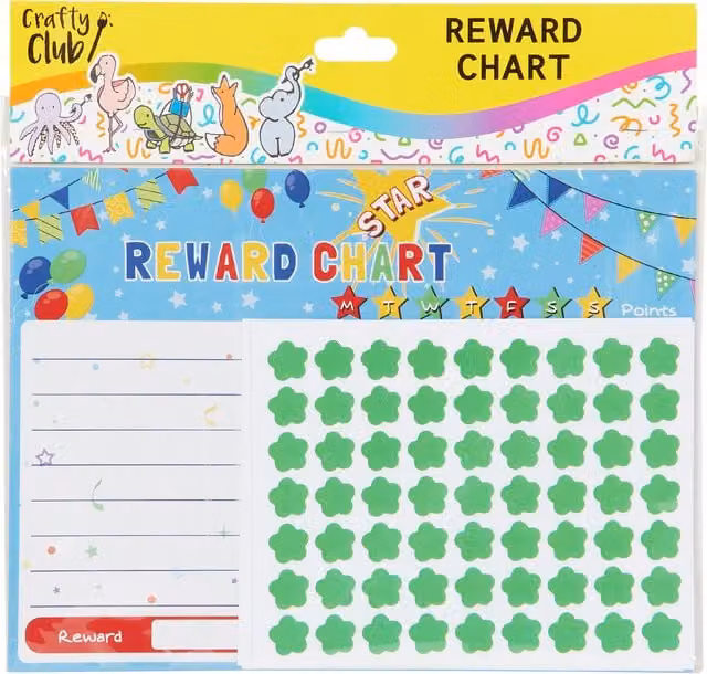 Crafty Club Multicolour Paper Reward Chart for Children
