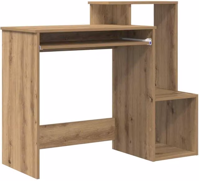 Berkfield Home Artisan Oak Computer Desk in Brown