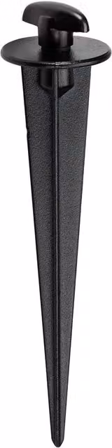 Loops Black Polycarbonate and Aluminium Outdoor Garden Ground Spike Mount for Flood Lights – 2