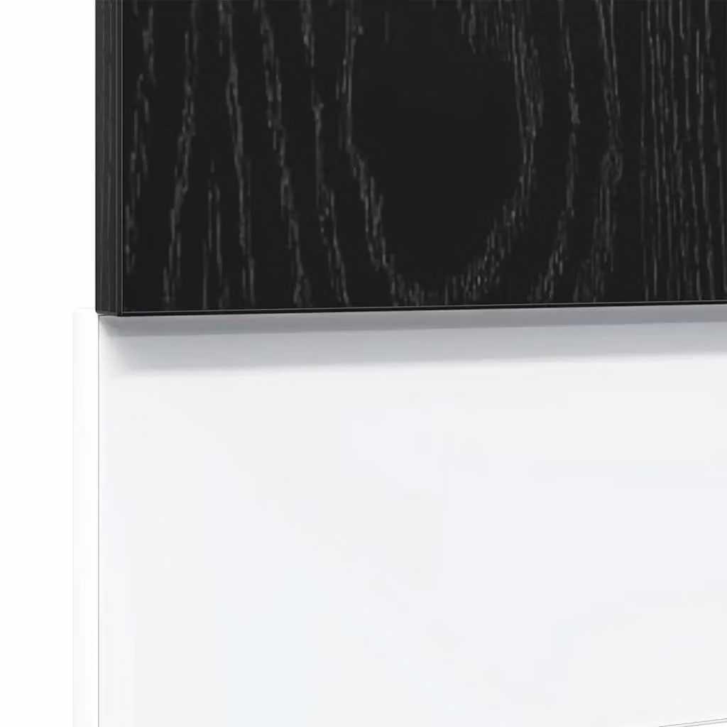 Berkfield Home Dishwasher Panel Lyon Black Oak, W/D/H: 60 x 1.5 x 67 cm, Engineered Wood – 4