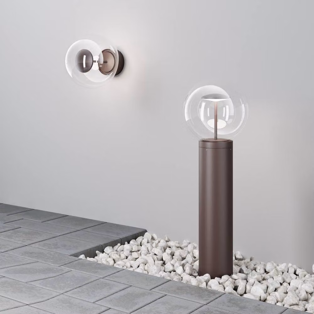 Netlighting Velora LED Outdoor Bollard in Brown, 3000K Warm White, IP65 Rated – 2