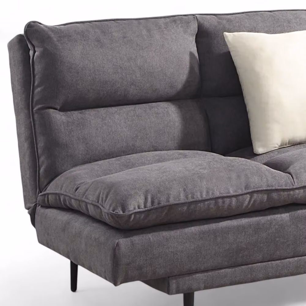 OAT Home Sennen 3 Seater Click Clack Sofa Bed in Charcoal Grey Fabric – 2
