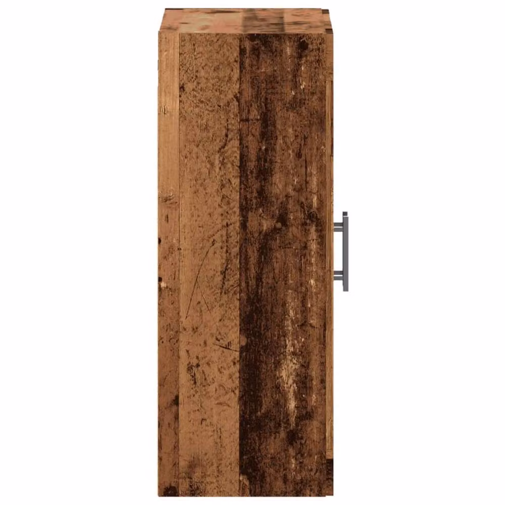 Berkfield Home Wall Mounted Rustic Cabinet in Brown, W/D/H: 69.5 x 34 x 90 cm – 4