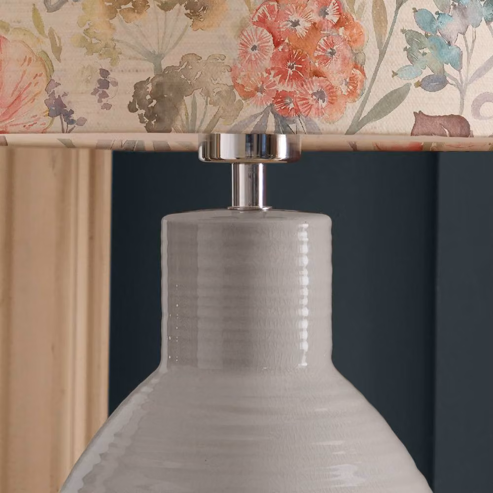 Voyage Maison Epona Ceramic Table Lamp with Patrice Plain Eva Lampshade in Blue – 4