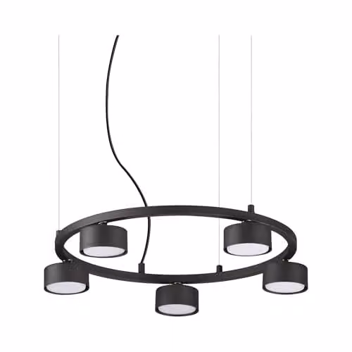 Netlighting Minor Modern Round LED Ceiling Pendant Lamp in Black