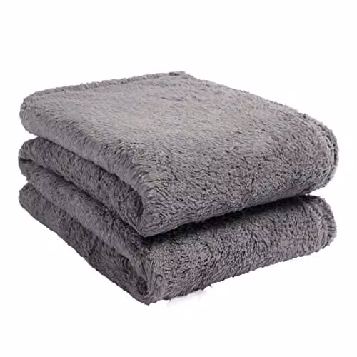 Brentfords Teddy Fleece Blanket in Charcoal Grey, W/D/H: 200 x 240 cm