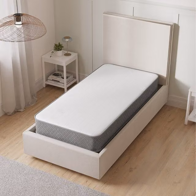 Starlight Beds Hybrid Bonnel Spring Mattress in Grey, Small Single