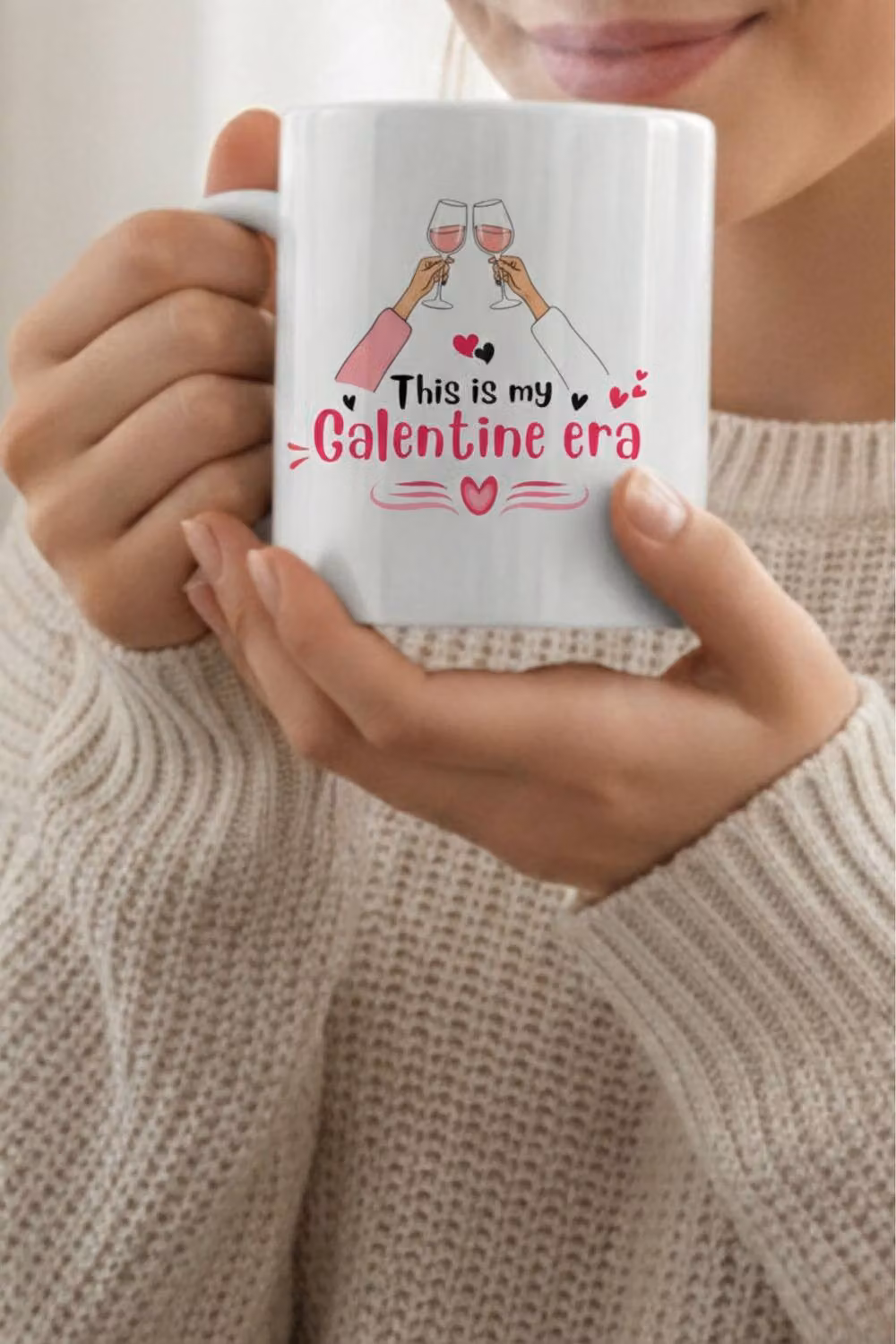 Dyzi This Is My Galentine Era Printed Ceramic Mug in White – 2