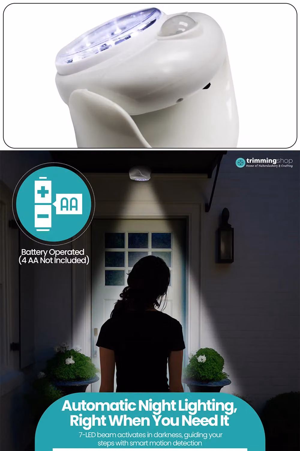 Neel Blue White Cordless Dummy CCTV Camera with 7 LED Lights and Motion Sensor – 5