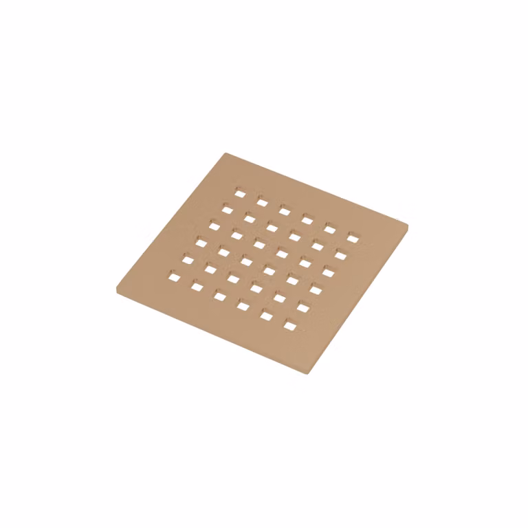 Royal Bathrooms Brushed Bronze Square Shower Tray Waste Drain Cover