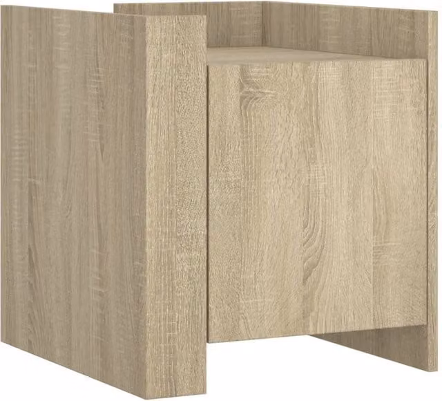 Berkfield Home Bedside Cabinet in Sonoma Oak, W/D/H: 45 x 50 x 50 cm – 1