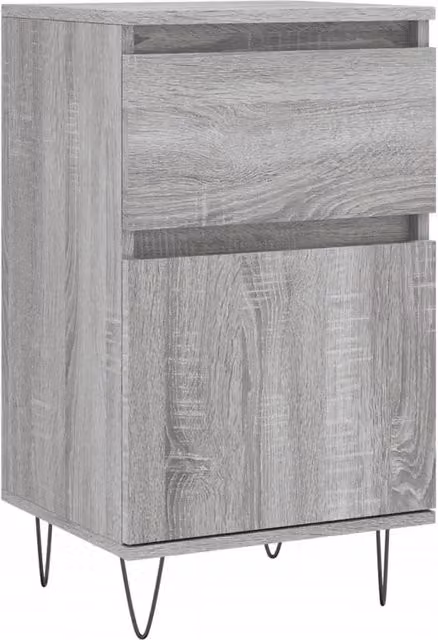 Berkfield Home Grey Sonoma Sideboard in Engineered Wood W/D/H: 40 x 35 x 70 cm