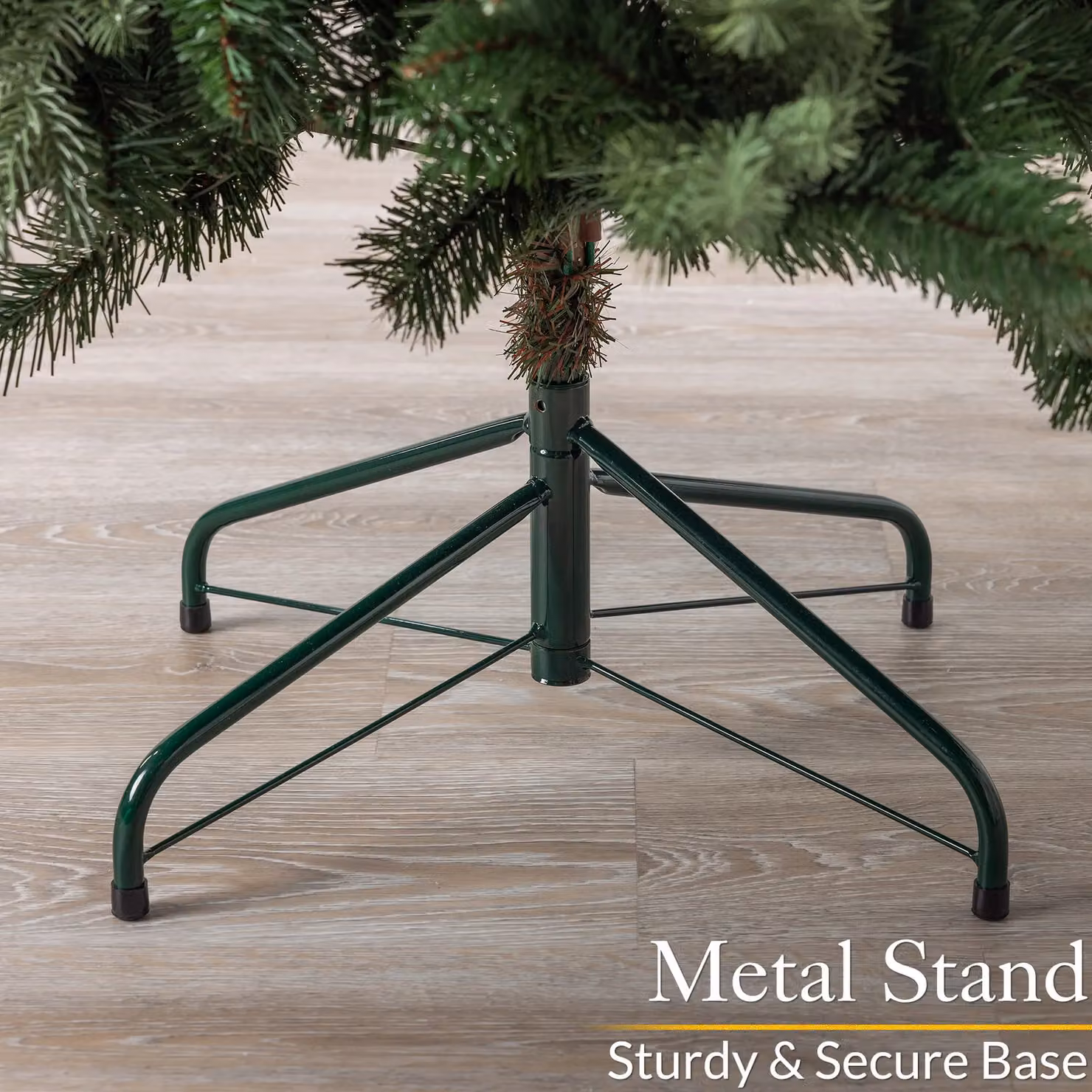 Christow Realistic Green Artificial Christmas Tree with Stand, Height: 152 cm – 6