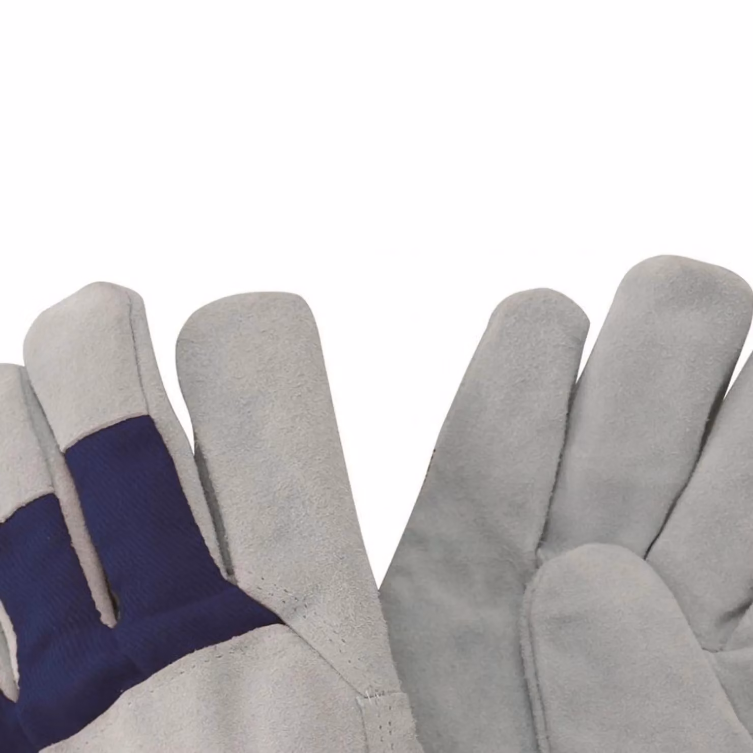 Kent & Stowe Women's Rigger Gloves in Blue and White with Leather, Cotton and Polyester Trim – 2