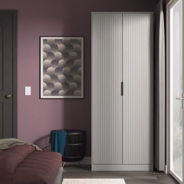 Ready Assembled 2 U Menai 2 Door Wardrobe in Dark Grey – 1