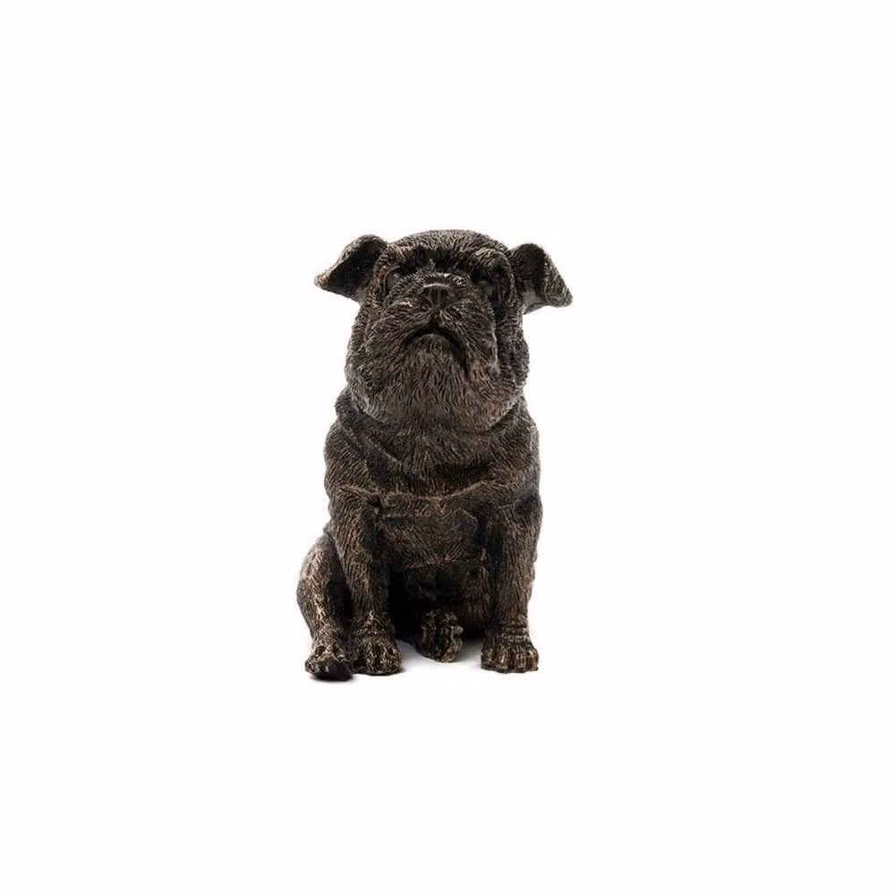 Jardinopia Sitting British Bulldog Plant Pot Feet, Set of 3, Bronze, L11 x W5 x H8.5 cm – 2