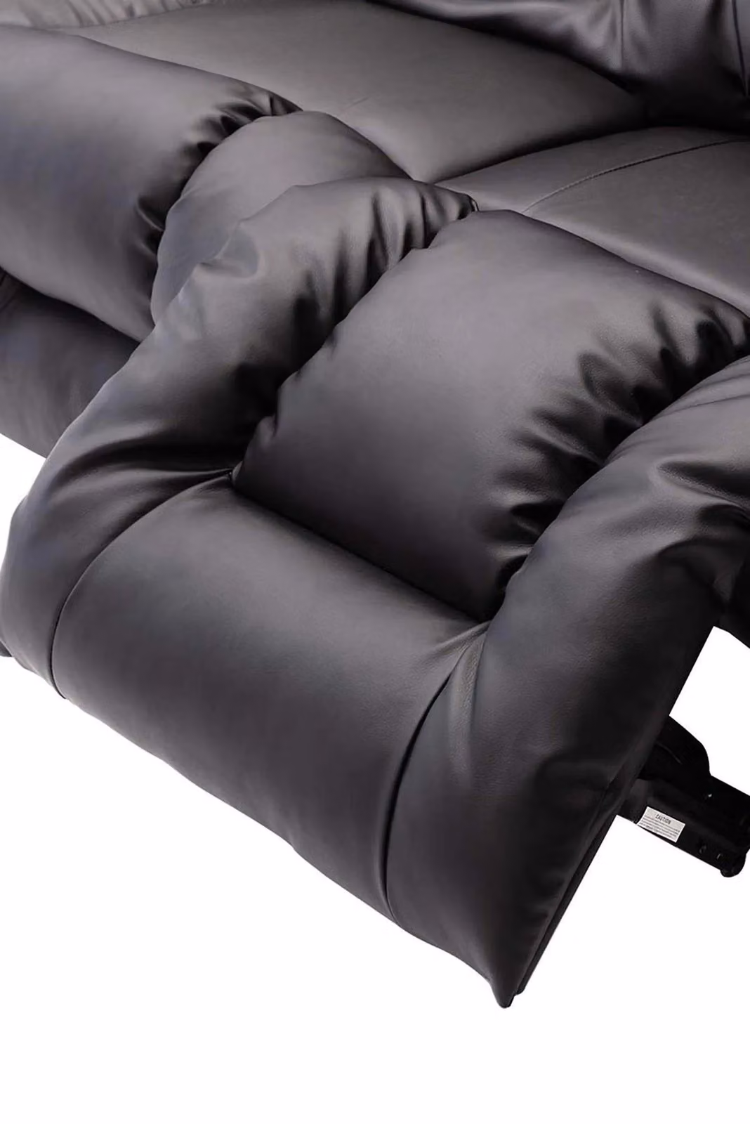 More4Homes Caesar 2 Seater Manual High Back Bonded Leather Recliner Sofa in Black – 3