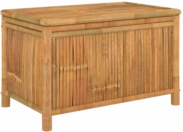 Berkfield Home Garden Storage Box in Brown Bamboo, W/D/H: 90 x 52 x 55 cm – 1