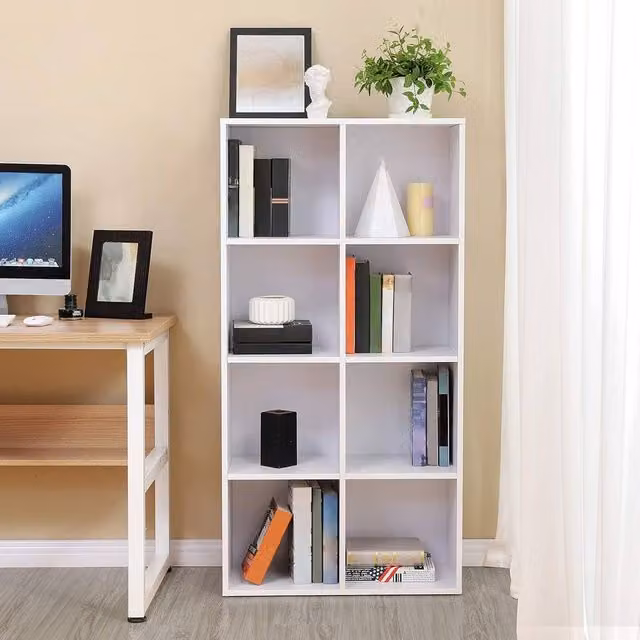 VASAGLE 8 Cube Storage Rack in White – 1