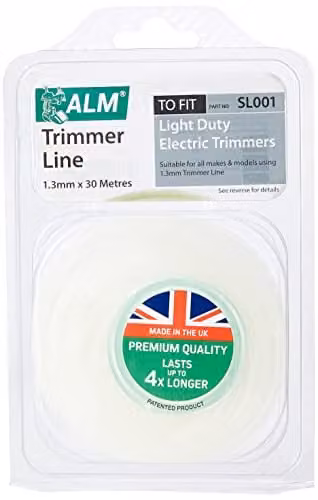 ALM ALMSL001 Trimmer Line, 1.3 mm, 30 m, White and Multicolour