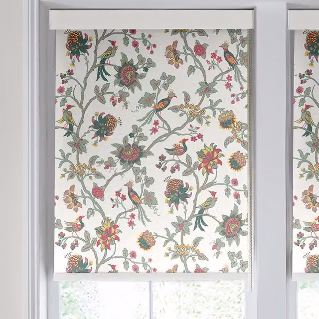 Laura Ashley Emperor Made to Measure Blackout Roller Blind in Peony Floral Design