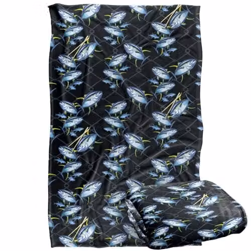 JQ Licensing Sushi Pattern Super Soft Silky Touch Fleece Throw Blanket, Multicolour, W: 91 cm, D: 147 cm – 1