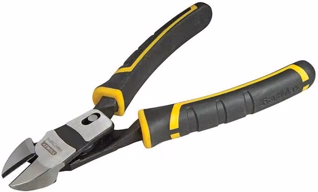 Stanley Fatmax Carbon Steel Compound Action Diagonal Side Cutters, Multicolour, 200mm