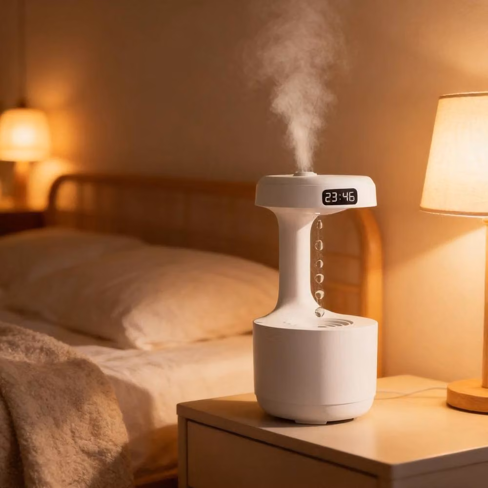 Havendro Anti-gravity Water Drop Humidifier and Ultrasonic Mist Air Purifier in White – 4