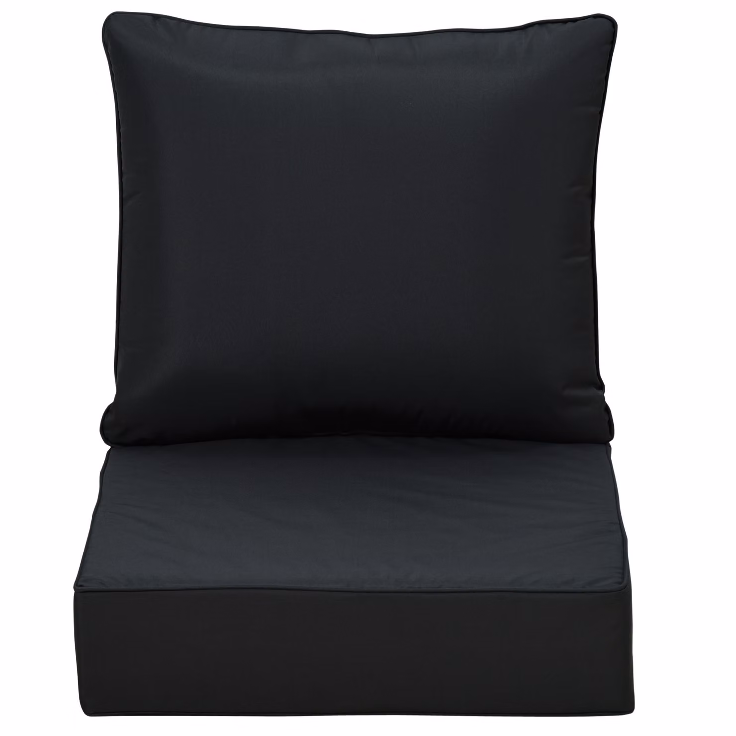 Outsunny 4 Piece Black Outdoor Seat and Back Cushion Set for Patio Deep Seating Chairs – 7