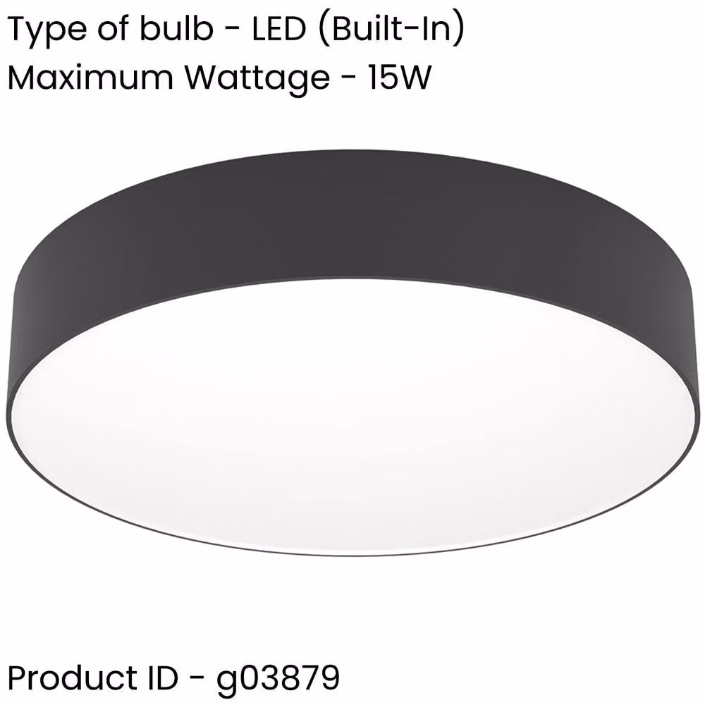 Loops 2 Pack Modern Black LED Ceiling Light with Included Bulbs – 2
