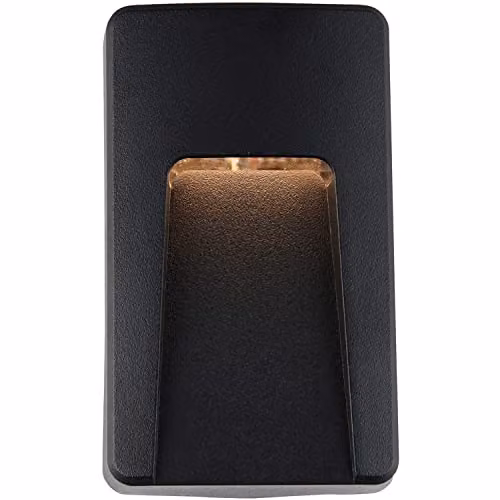 Loops Vertical Outdoor IP65 Pathway Guide Light - Black CCT LED Wall Mounted Downlight – 1