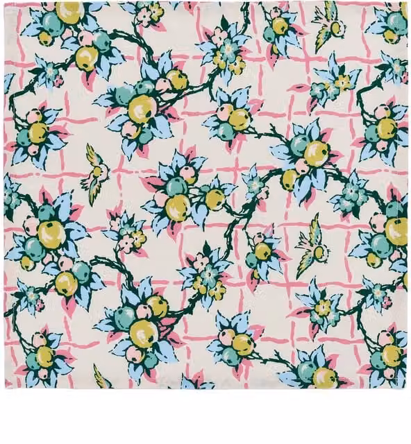 Land & Shore Dotted Cotton Napkins, Multicolour, Set of 4