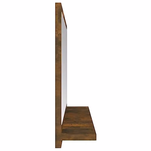 vidaXL Rectangular Bathroom Mirror in Brown, W/D/H: 37 x 40 x 10.5 cm – 3