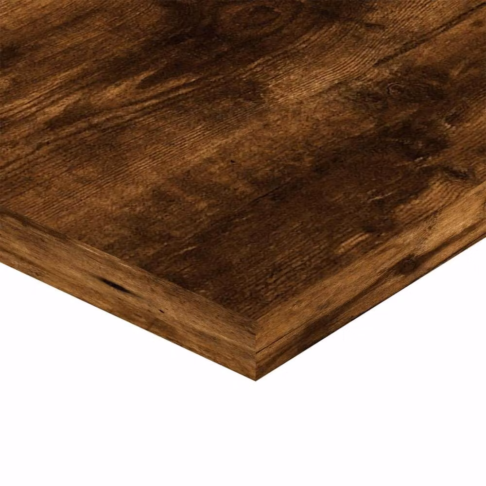 Berkfield Home Set of 4 Wall Mounted Shelves in Smoked Oak Brown, W: 60 cm, D: 20 cm, H: 1.5 cm – 5