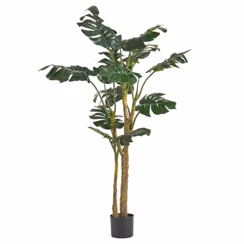 Botanik UK Premium Green Artificial Monstera Plant, Height: 150 cm
