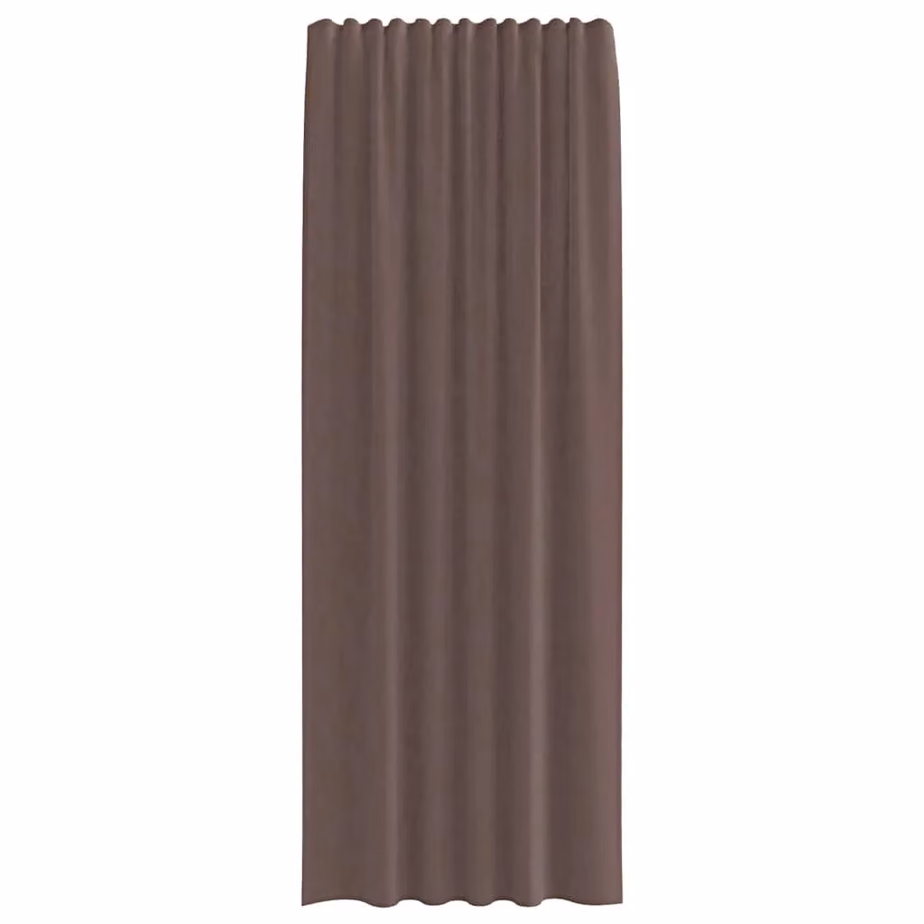 Berkfield Home Brown Voile Tab Top Curtains, 2 Pack – 3