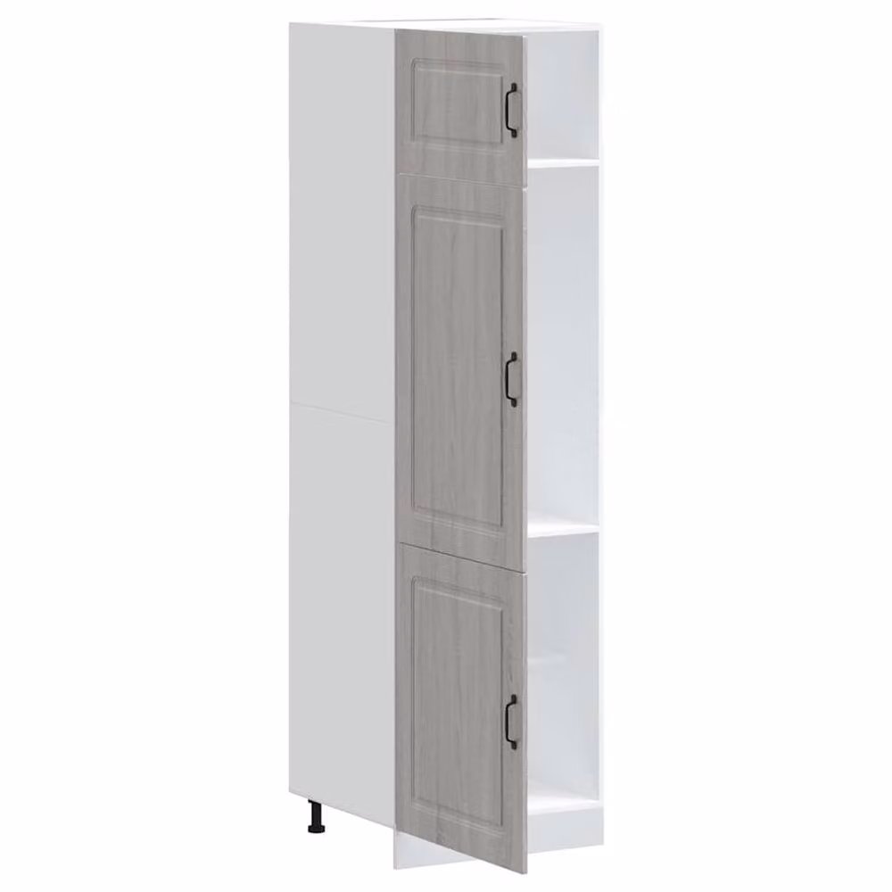 Berkfield Home Kalmar Kitchen Cupboard in Grey Sonoma Engineered Wood, W: 57.0 cm, D: 60.0 cm, H: 207.0 cm – 2