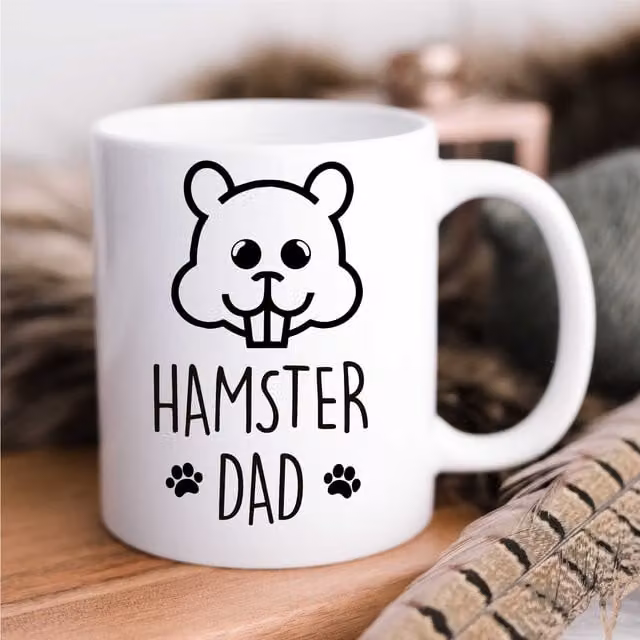 60 Second Makeover Hamster Dad Ceramic Mug in White