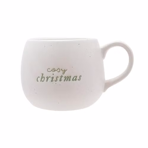 Widdop and Co White and Green Ceramic Mug