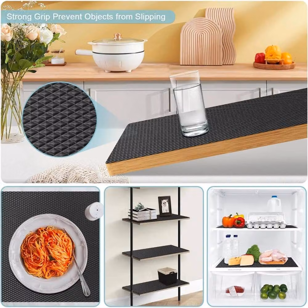 NESTLUNE Non Slip Tool Box Drawer Mat, Black, W: 520 cm, D: 52 cm – 4