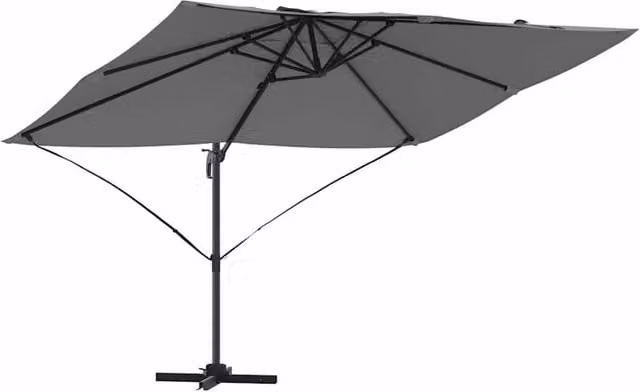 Berkfield Home Cantilever Umbrella in Anthracite Grey with Polyester Canopy and Powder-Coated Steel Frame – 1