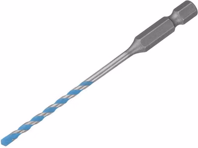 Bosch EXPERT HEX-9 Multi Construction Carbide Tipped Drill Bit, Silver, Diameter: 3 mm, Length: 90 mm