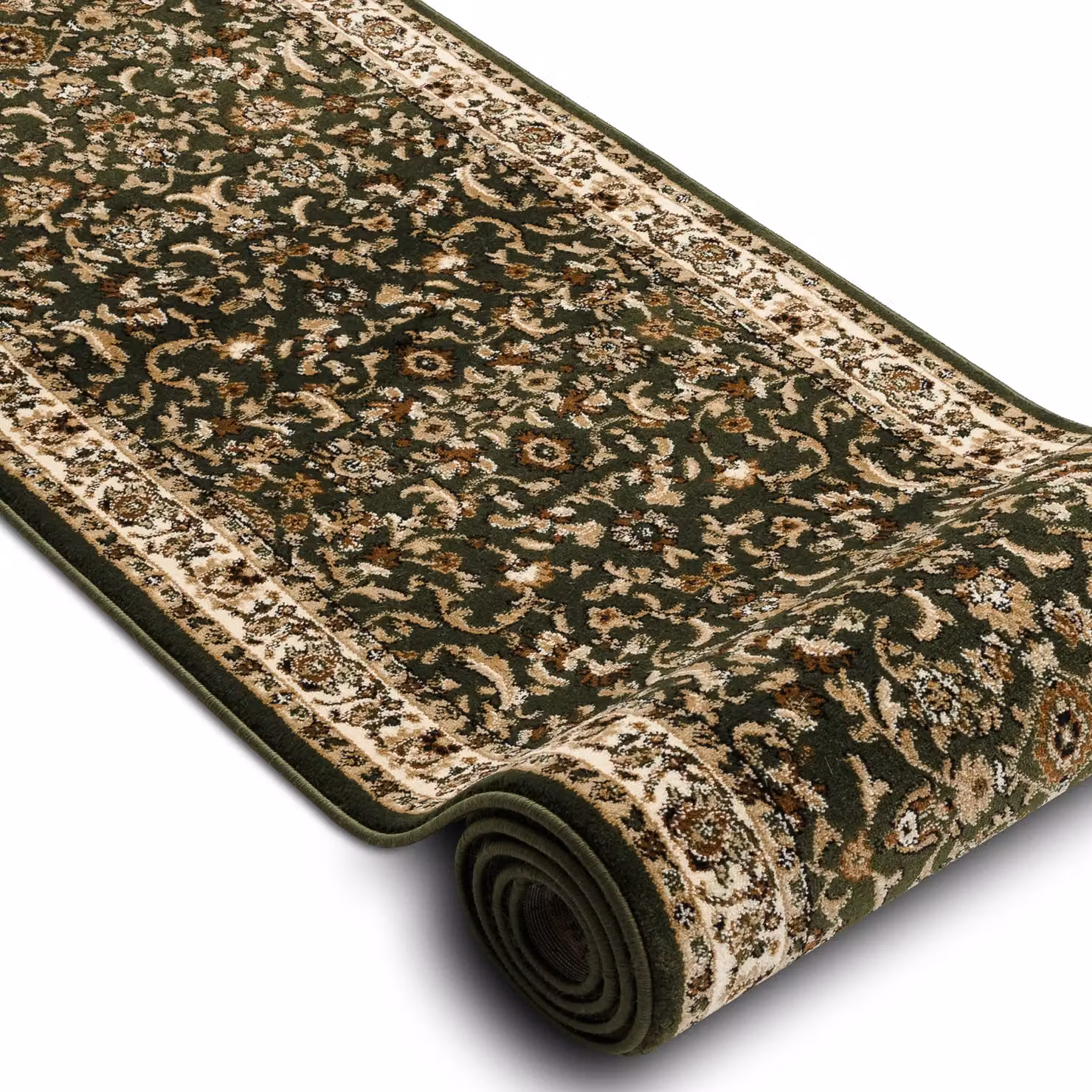 RugsX Heat-Set Royal Oriental Runner in Green, W/D/H: 90 x 240 x 1 cm – 2
