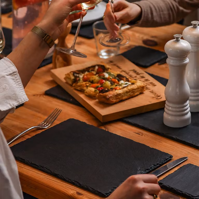 Selbrae House Set of 2 Rectangular Grey Slate Place Mats