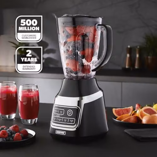 Geepas 900W Jug Blender and Smoothie Maker with 1.5L Container, 3 Speeds and Pulse, Black – 2