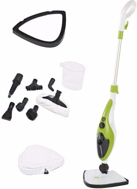 Neo 10 in 1 1500W Hot Steam Mop Cleaner and Hand Steamer, Green
