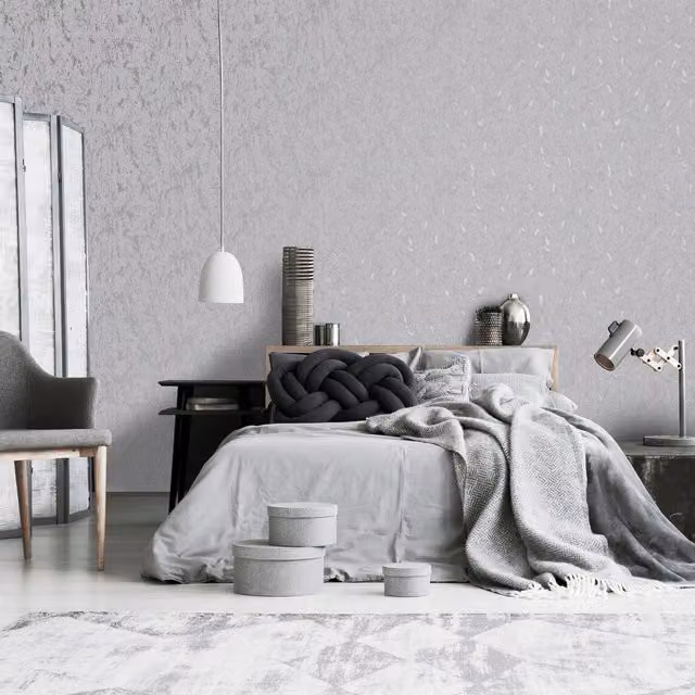 Superfresco Milan Illusion Cork Texture Wallpaper in Silver